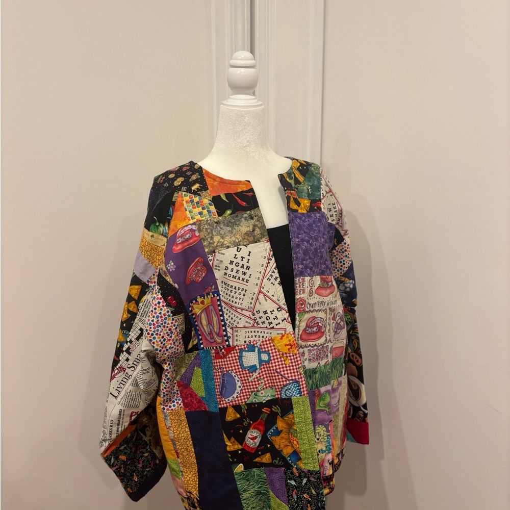 Colorful Handmade Patchwork Jacket - Picture 4 of 6